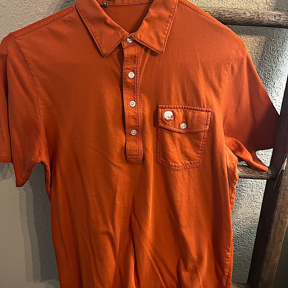 Criquet Limited edition “The Forty Acres,” ORIGINAL Tailgate Burnt Orange polo